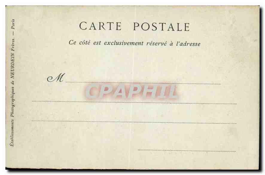 CPA La Jetee un Jour de Tempete Phare — Verso