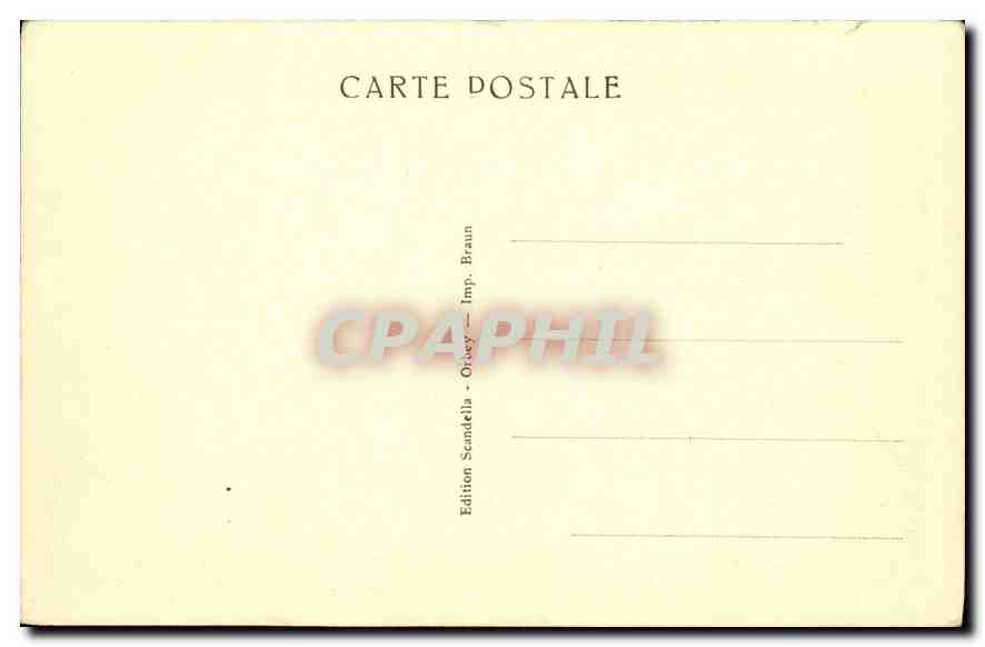 CPA Lac Blanc  — Verso