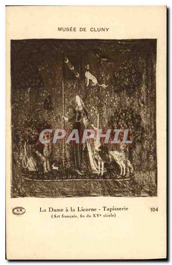 CPA Musee de Cluny La Dame a la Licorne Tapisserie 