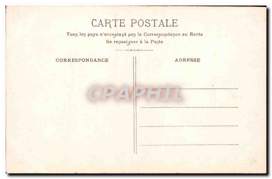 CPA Femme — Verso