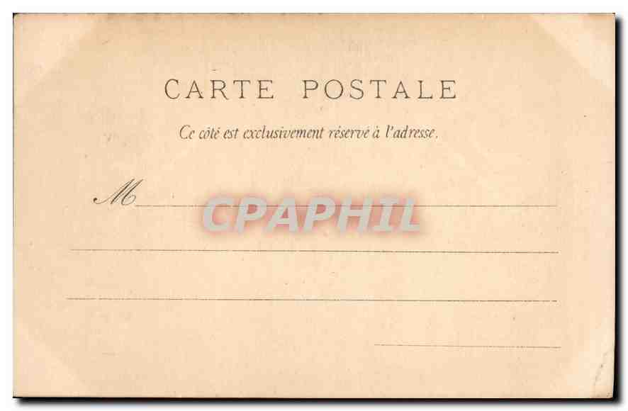 CPA Depart Pour la Chasse Femme — Rückseite