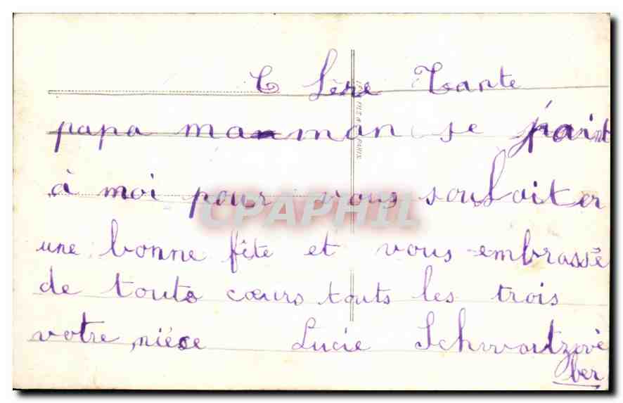 CPA Enfant — Verso