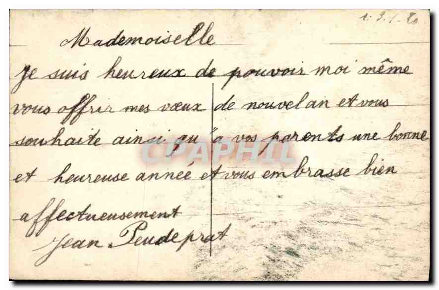 CPA Bonne Annee  — Rückseite