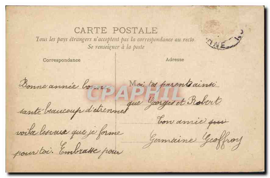 CPA Amitie Enfant — Verso