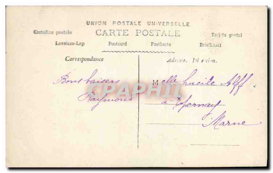 CPA Bon pour une annee de bonheur Enfant — Verso