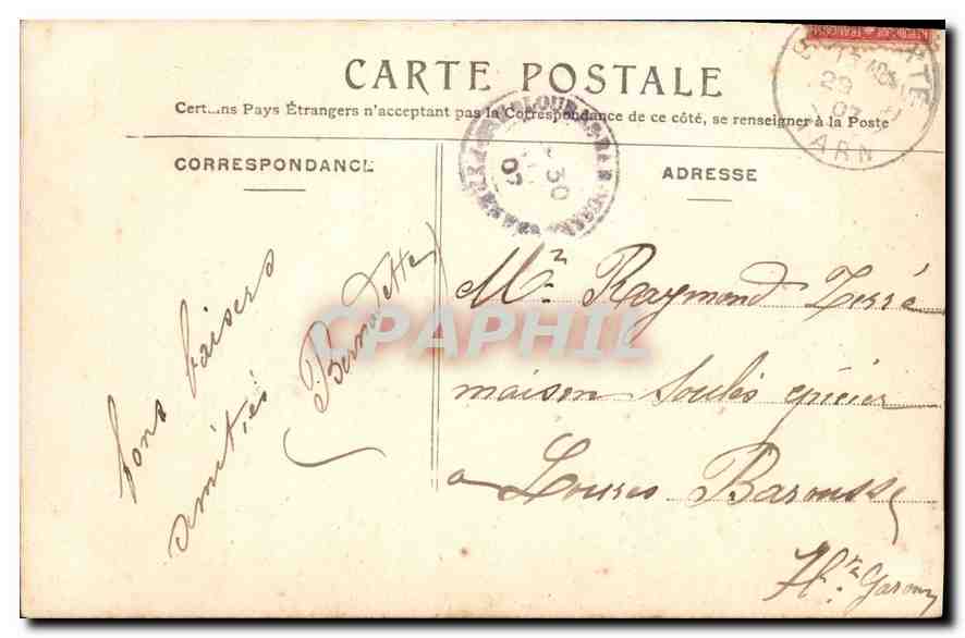 CPA Amitie sincere Enfants — Verso