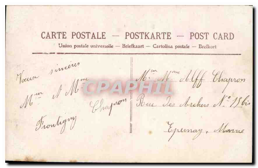CPA Bonne Annee enfant — Verso