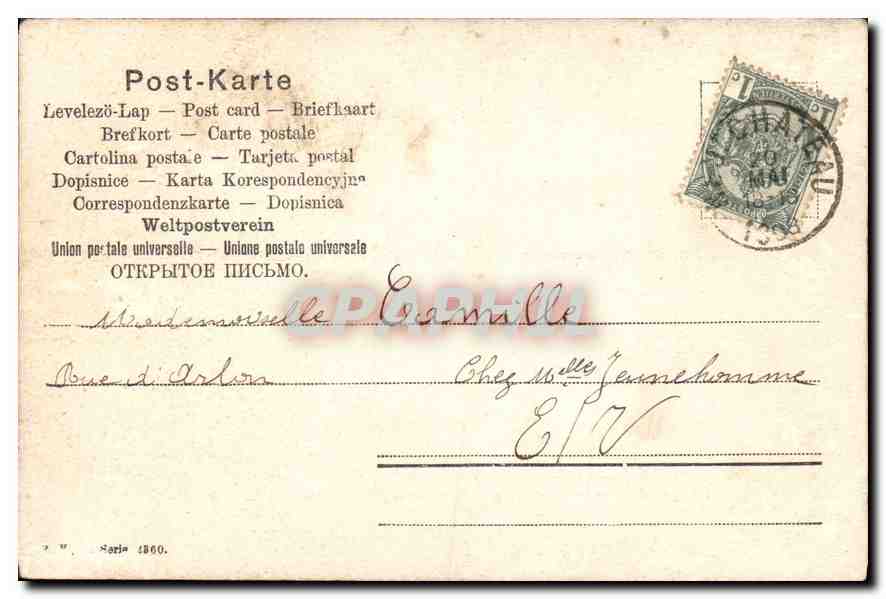 CPA Enfant — Verso