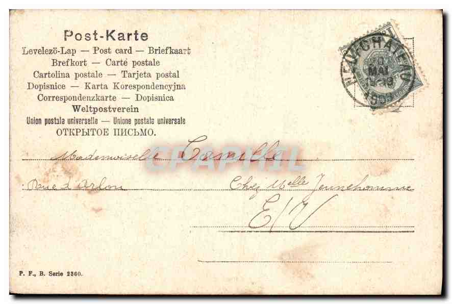CPA Enfant — Rückseite