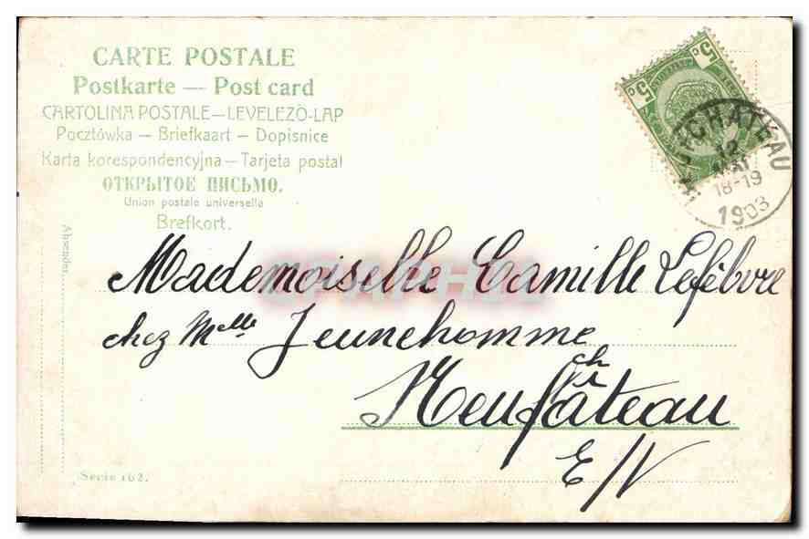 CPA Femme — Verso