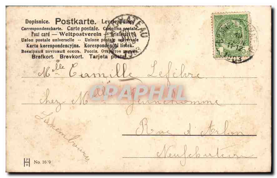 CPA Femme Enfant — Verso