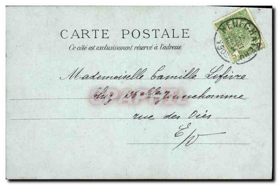CPA Promenade en Mer Femme Bateau — Rückseite