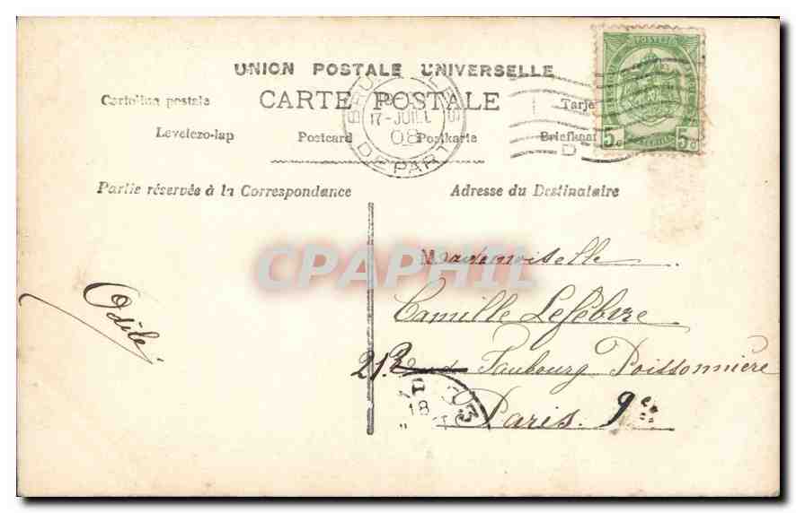 CPA Bonne et Heureuse Fete Femme — Rückseite