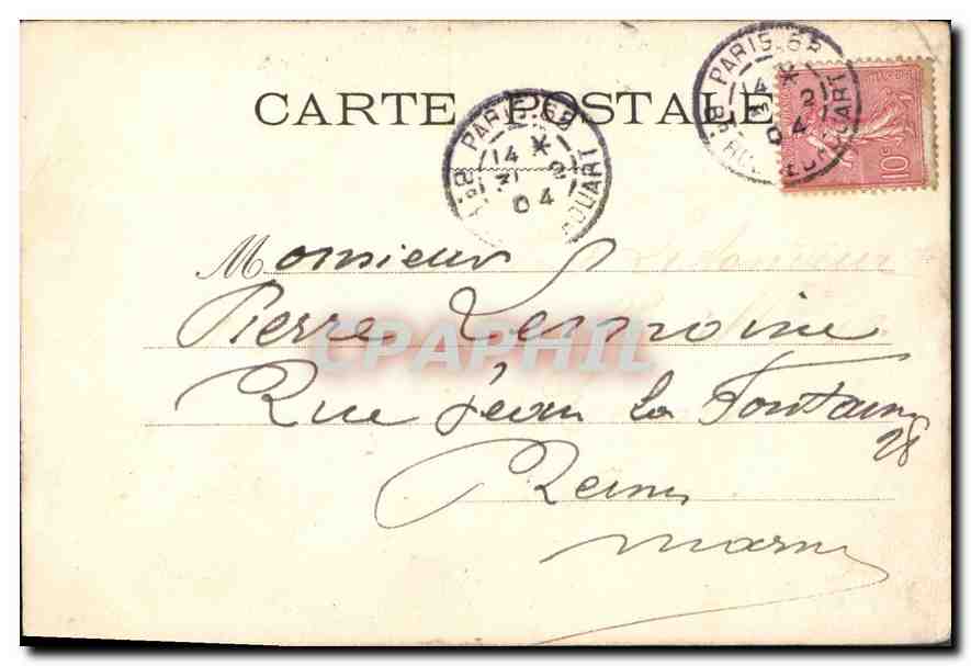 CPA Voivi mes souhaits Femme Automobile — Verso