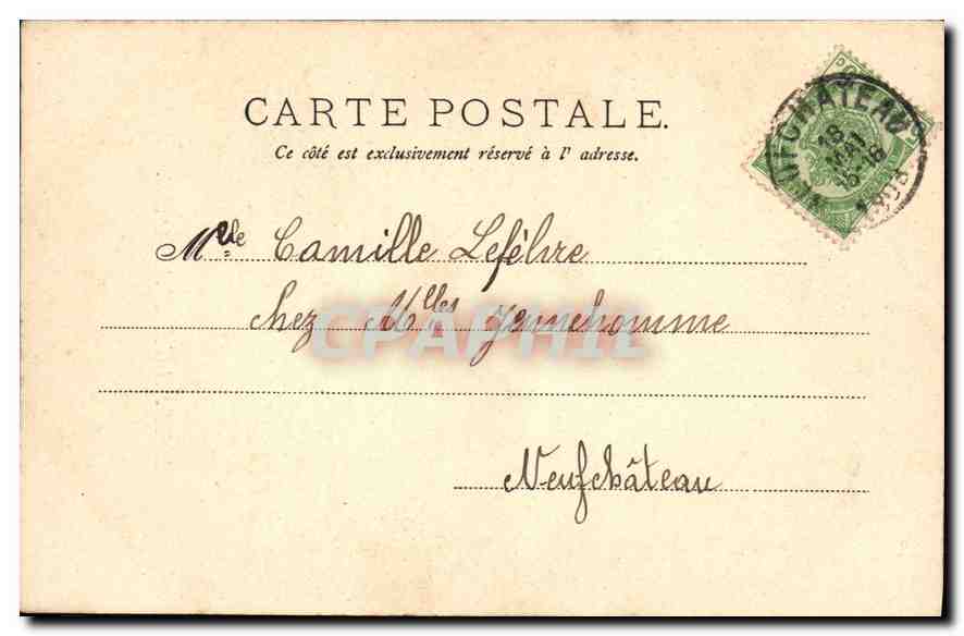 CPA Message d'Amour Femmes — Verso
