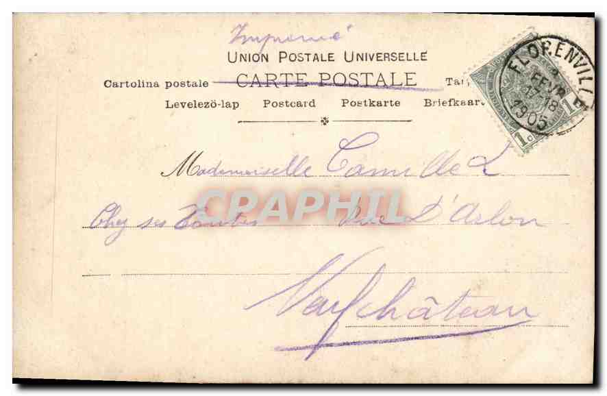 CPA Femmes Dortzal Hatto — Rückseite