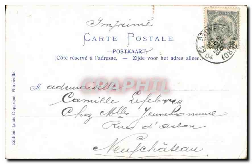CPA Enfants — Verso