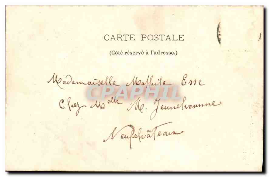 CPA La Mascotte Femme — Rückseite