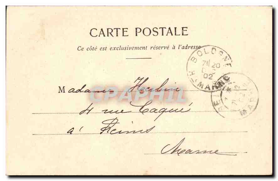 CPA La lecon de natation Femme — Rückseite