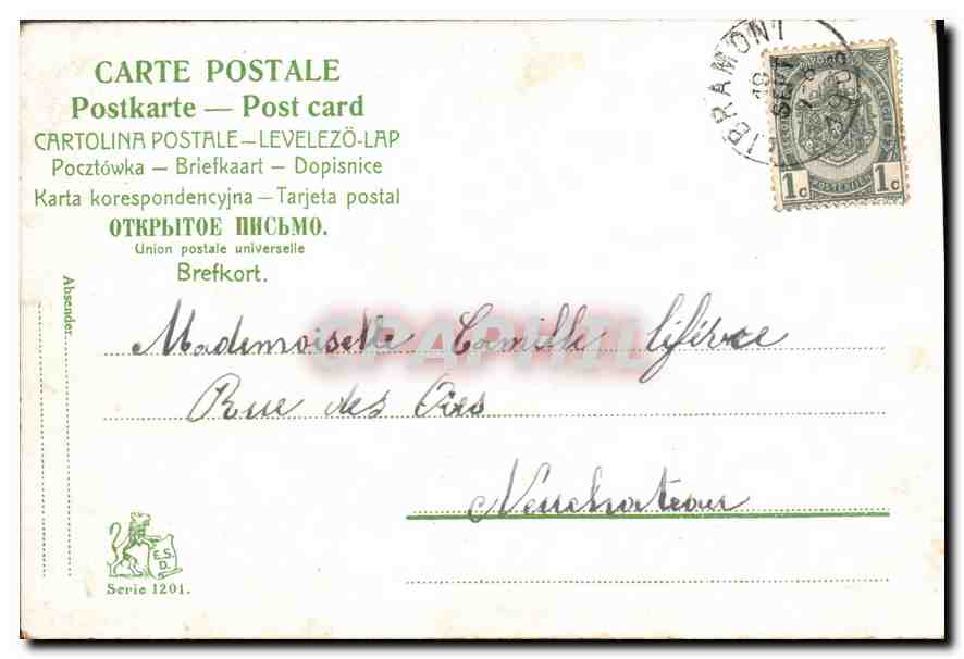 CPA Femme — Rückseite