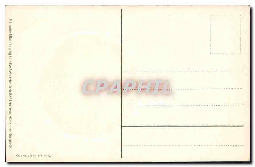 CPA Femme — Verso