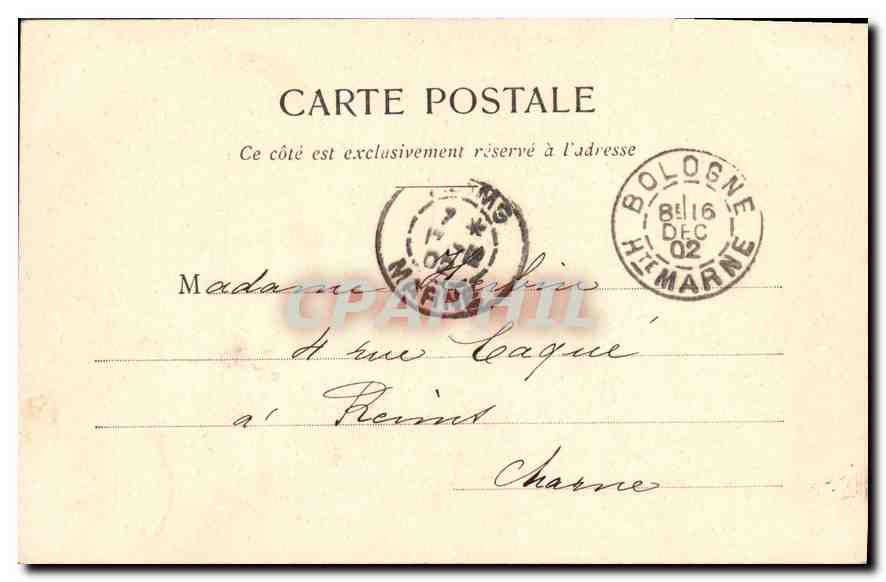 CPA La lecon de natation Femme — Rückseite