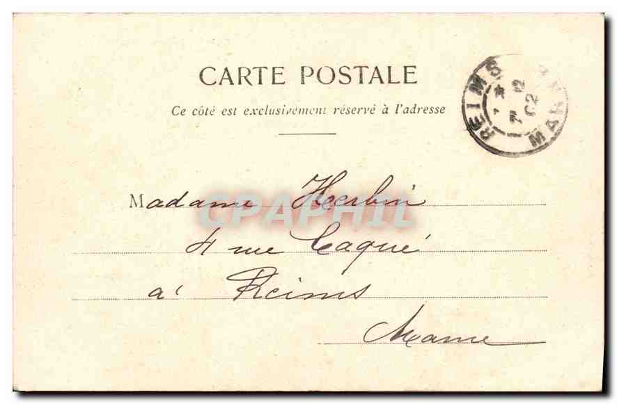 CPA La lecon de natation Femme — Rückseite