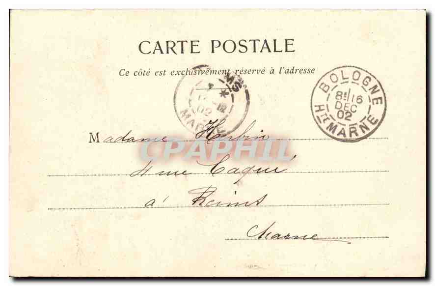 CPA La lecon de natation Femme — Rückseite