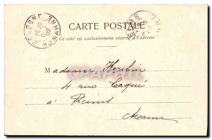 CPA La lecon de natation Femme — Rückseite