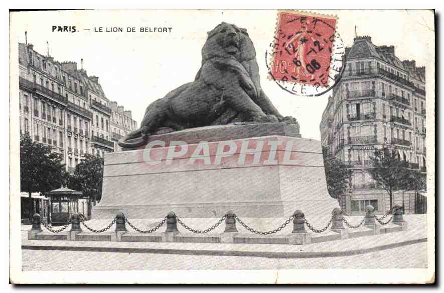 CPA Paris Le Lion de Belfort 