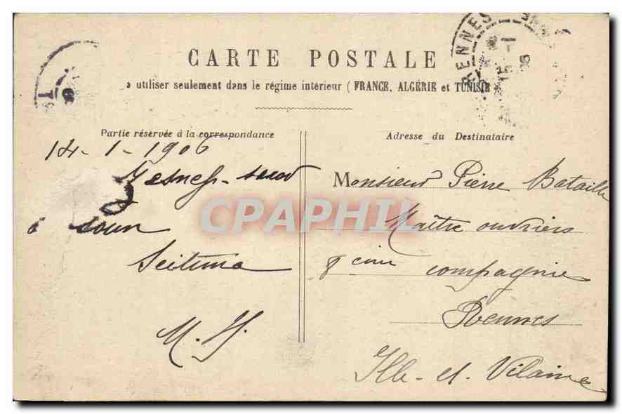 CPA Paris Porte Saint Denis  — Rückseite