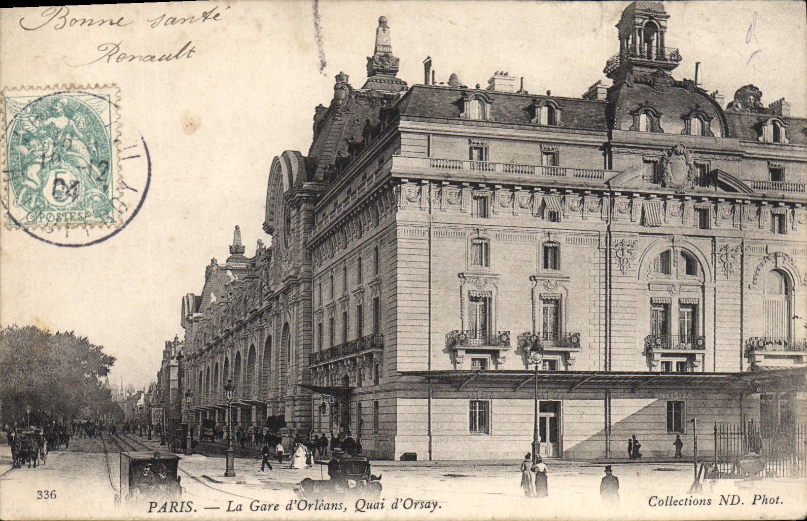 CPA Paris La Gare d'Orleans Quai d'Orsay 