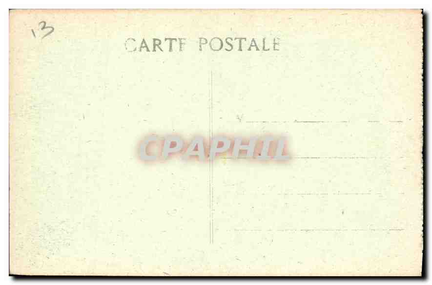 CPA Marseille Fontaine Cantini  — Rückseite