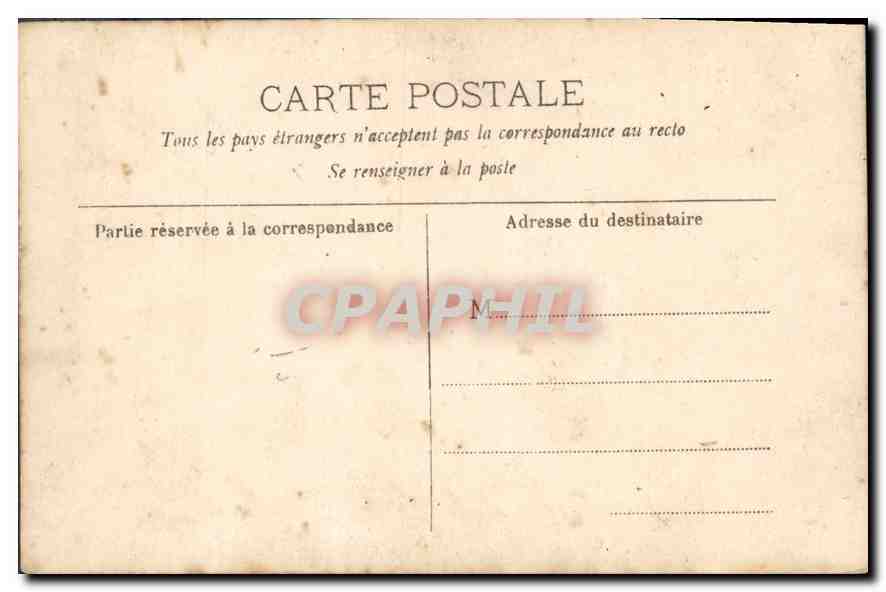 CARTE PHOTO Femme — Verso