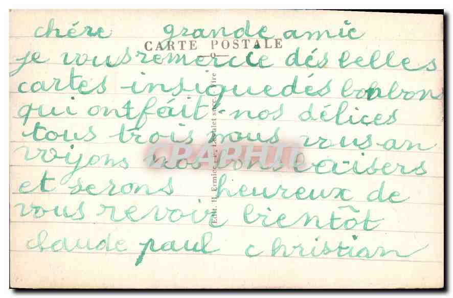 CPA Notre Normandie Enfant — Rückseite