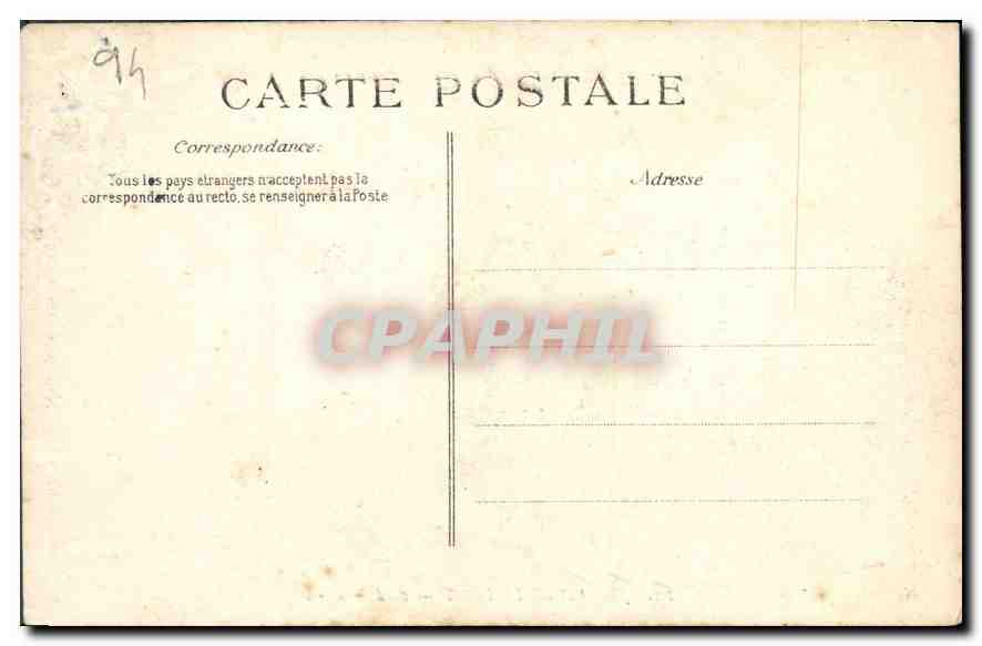 CPA Joinville le Pont Bord de Marne Bateau — Rückseite
