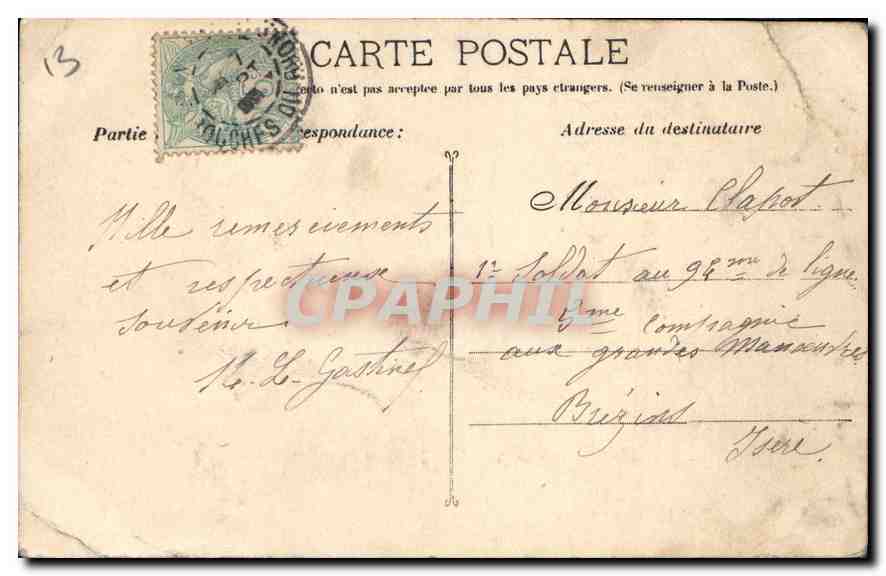 La Vierge de la Garde — Marseille — Guende photo. n°519 — Reverso