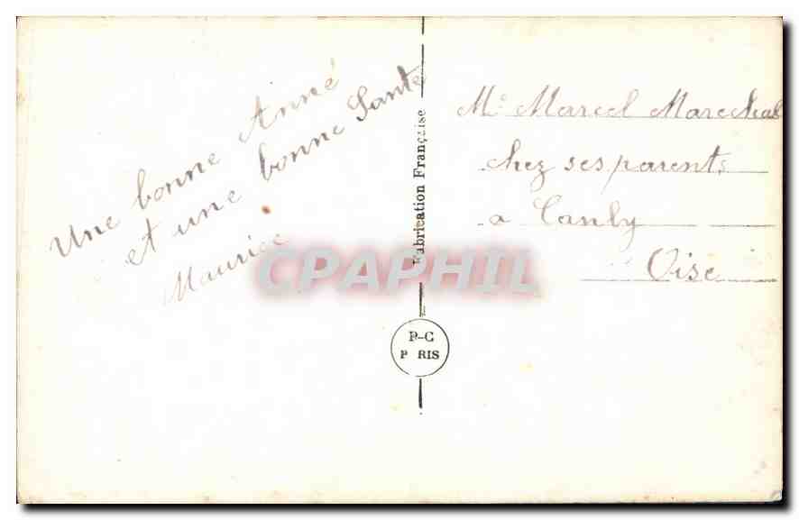 CPA Bonne Annee Enfant — Verso