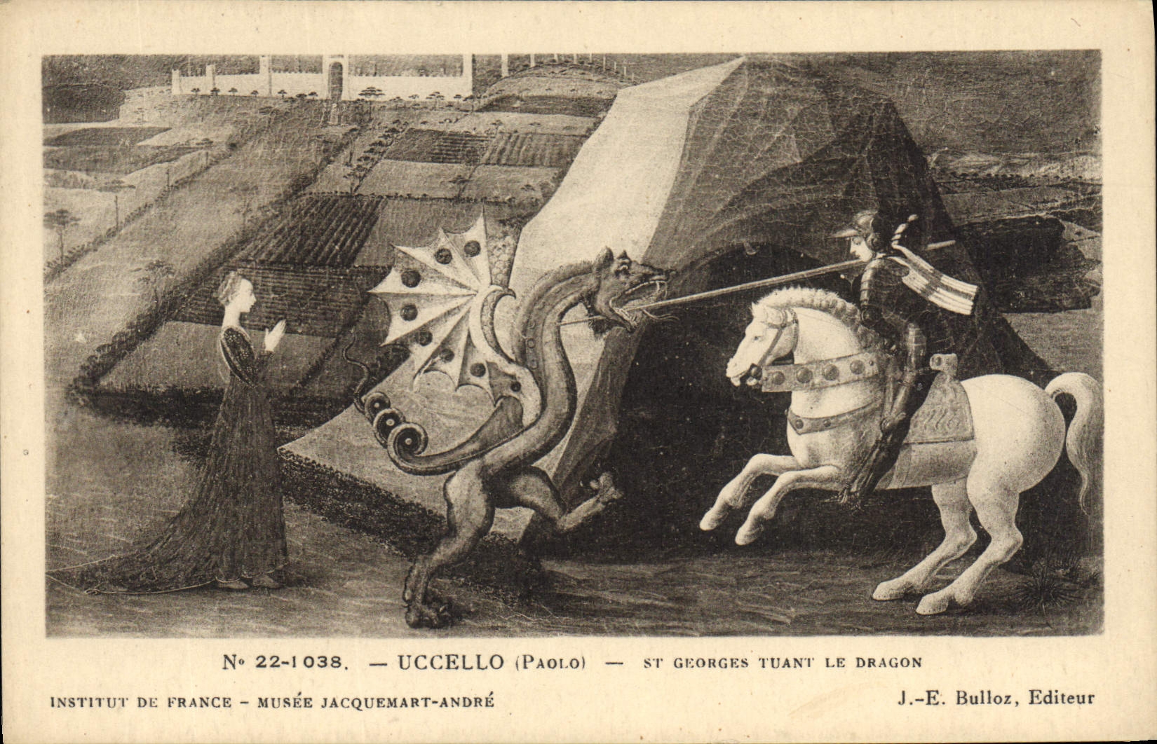 Saint Georges tuant le dragon — Uccello (Paolo) — J.-E. Bulloz, Editeur