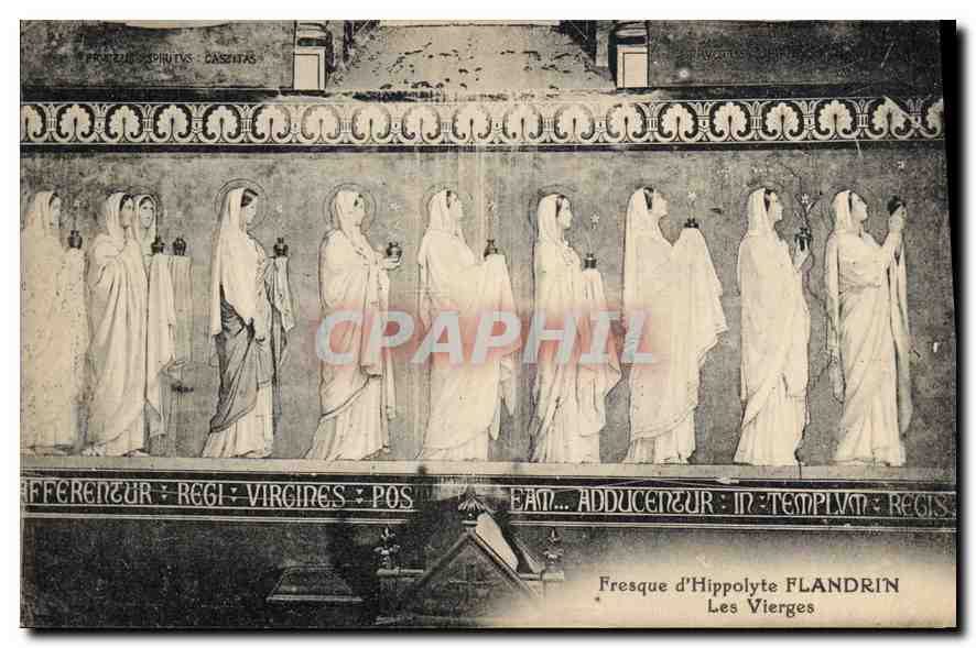 Les Vierges — Fresque d'Hippolyte FLANDRIN — éditeur non visible