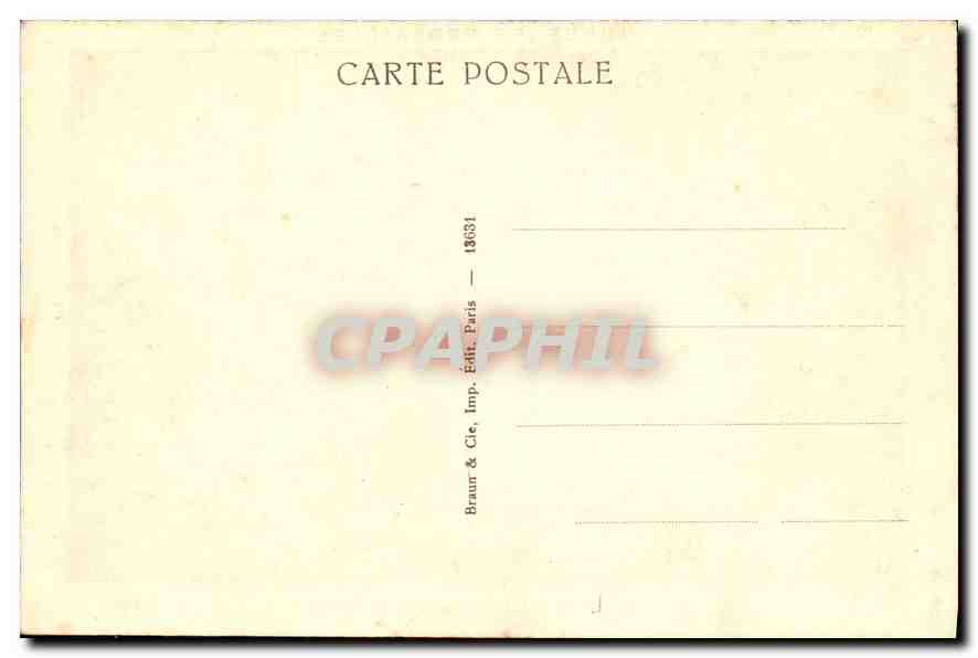CPA Musee de Versailles Nattier Madame Henriette de France  — Verso