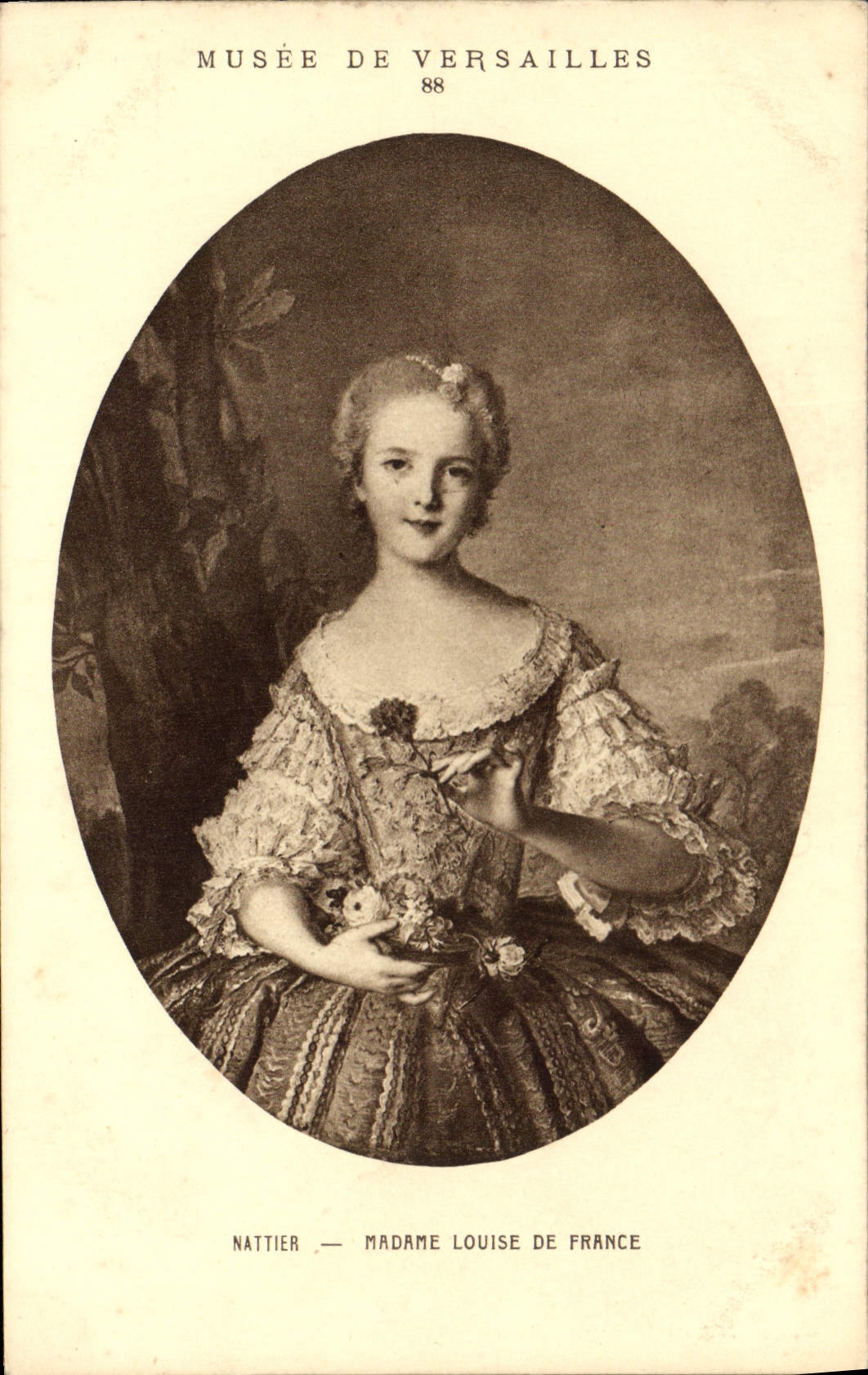 Madame Louise de France — Portrait par Nattier — Musée de Versailles — Série 88