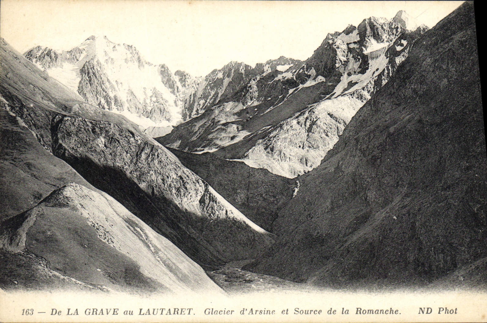 De La Grave au Lautaret — Glacier d'Arsine et Source de la Romanche — ND Phot