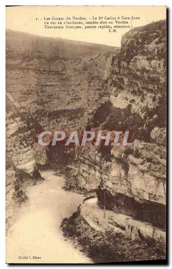 CPA Les Gorges du Verdon Le Canon a Cara Juan 