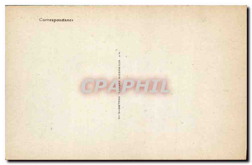 CPA Mont Beuvray La Chapelle  — Verso