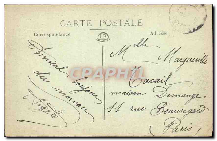 CPA Le Morvan Illustre Les Roches de Bornoux  — Verso