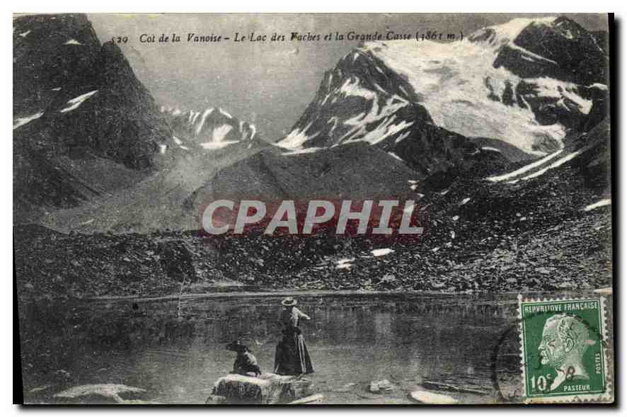 Col de la Vanoise — Le Lac des Faches et la Grande Casse (1861 m) — E. Reynaud, Imp. Chambéry