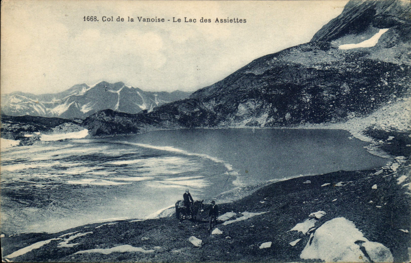 Col de la Vanoise - Le Lac des Assiettes — 1668 — Éditeur F. de Migen, Chambéry