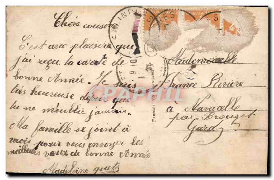 CPA Bonne Fete Enfant — Rückseite