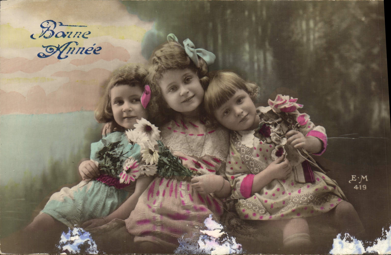 CPA Bonne Annee Enfants
